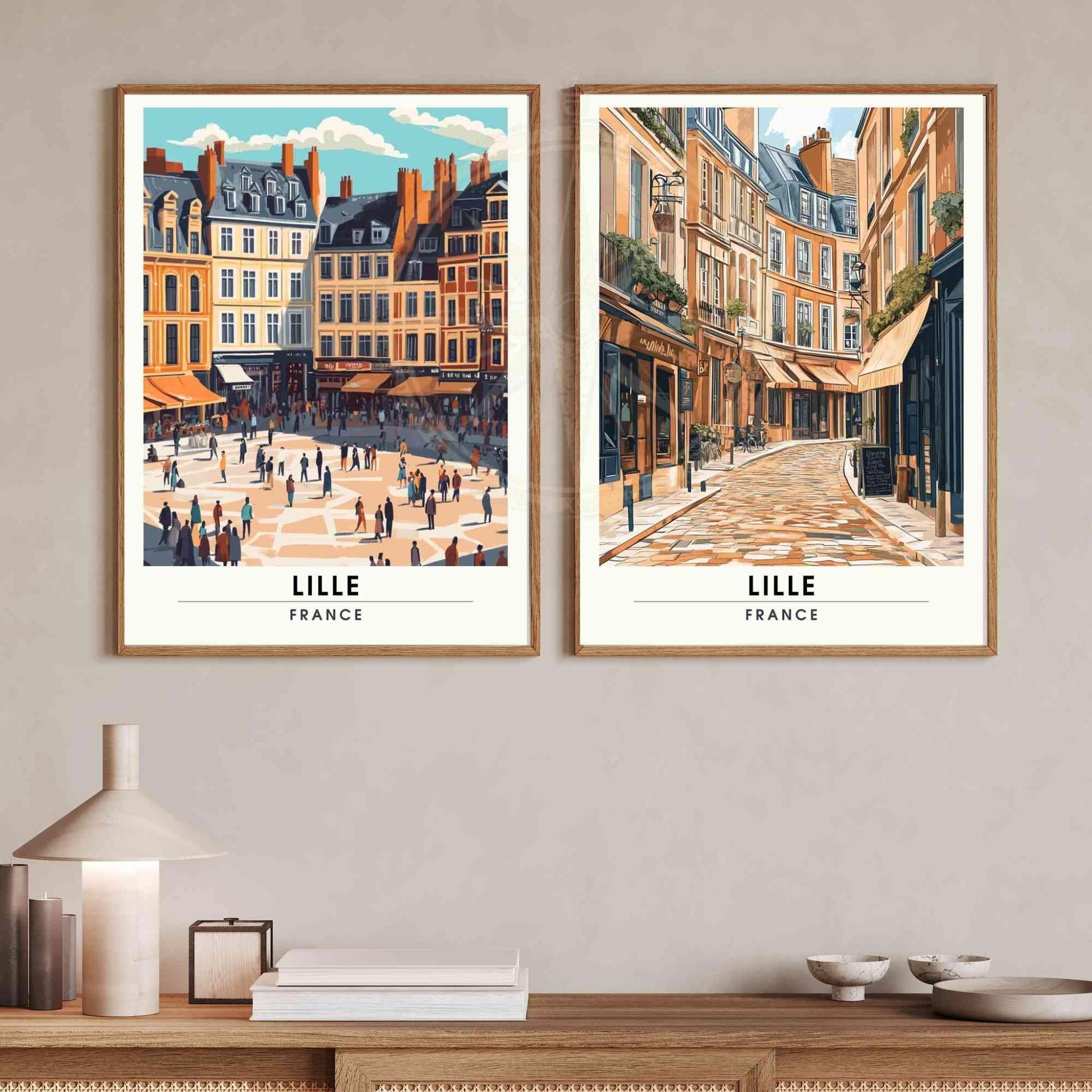 Affiche de voyage Lille | Impression Lille, France