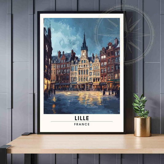 Affiche de voyage Lille | Impression Lille, France