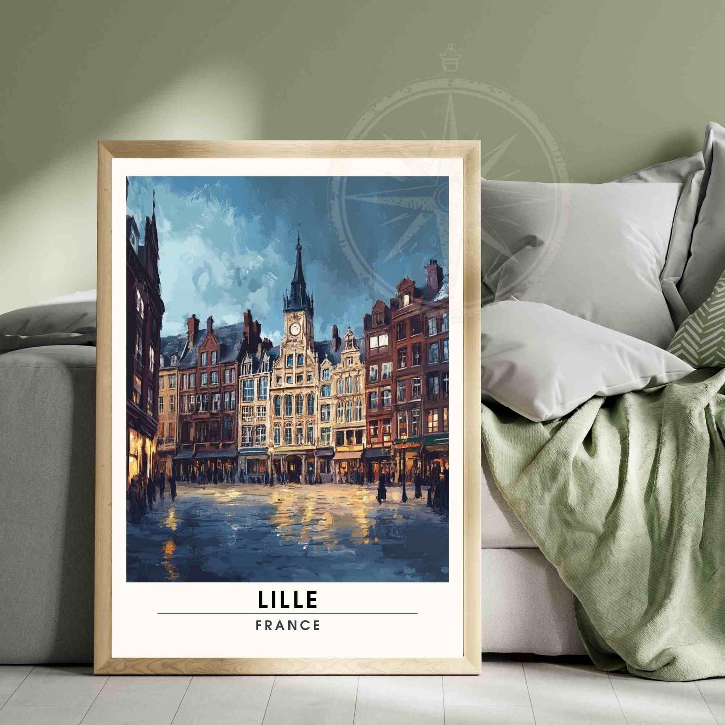 Affiche de voyage Lille | Impression Lille, France