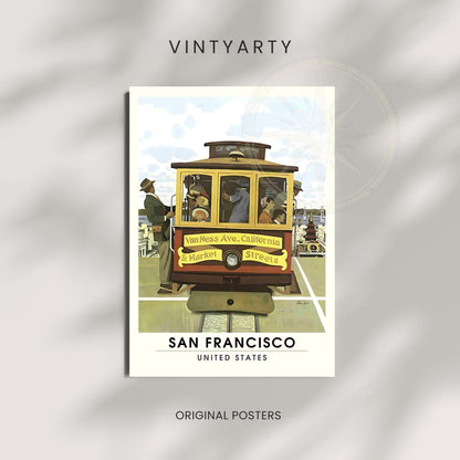 Vintage San Francisco Poster | San Francisco print, California