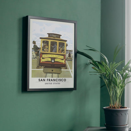 Affiche San Francisco | Impression vintage de San Francisco, Californie