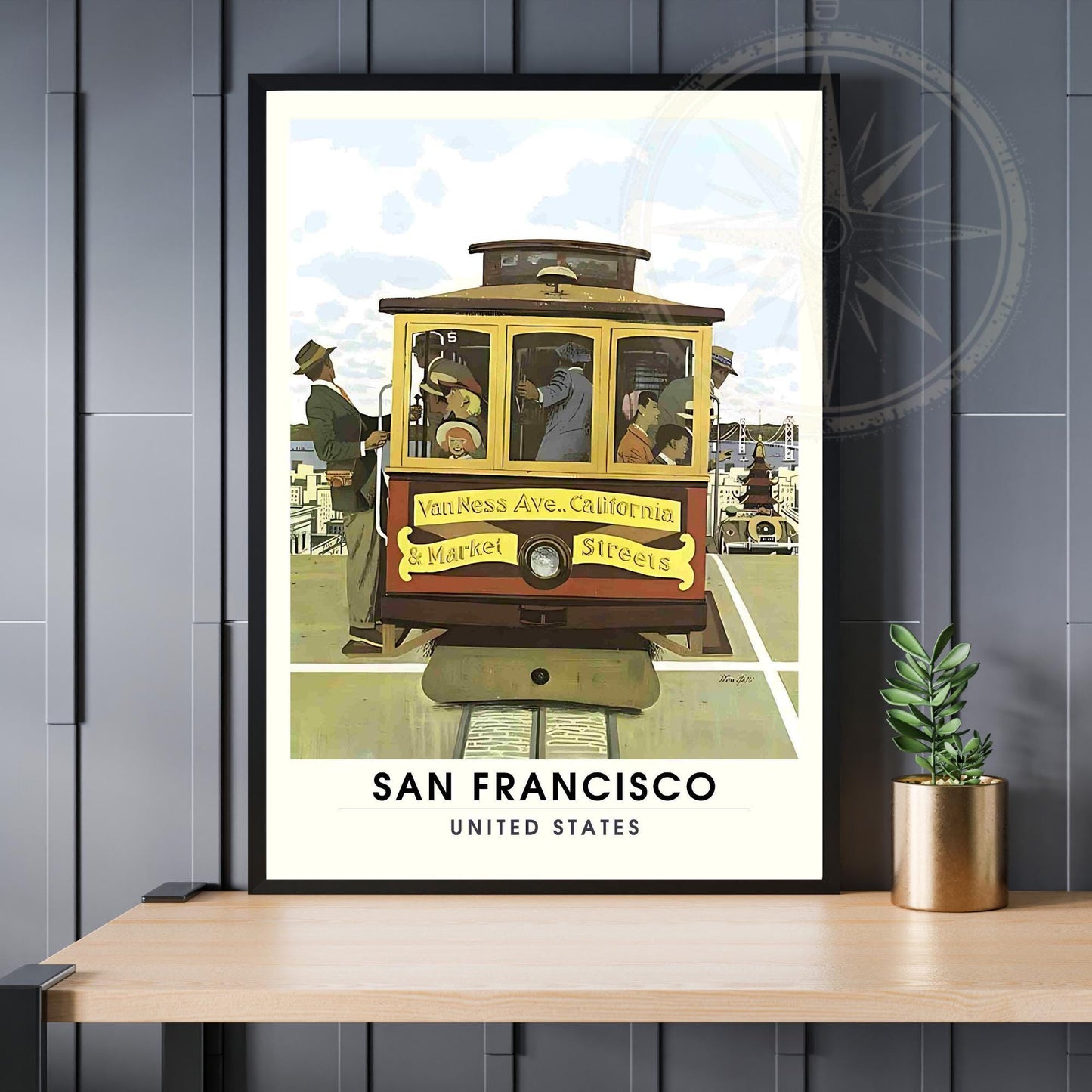 Vintage San Francisco Poster | San Francisco print, California