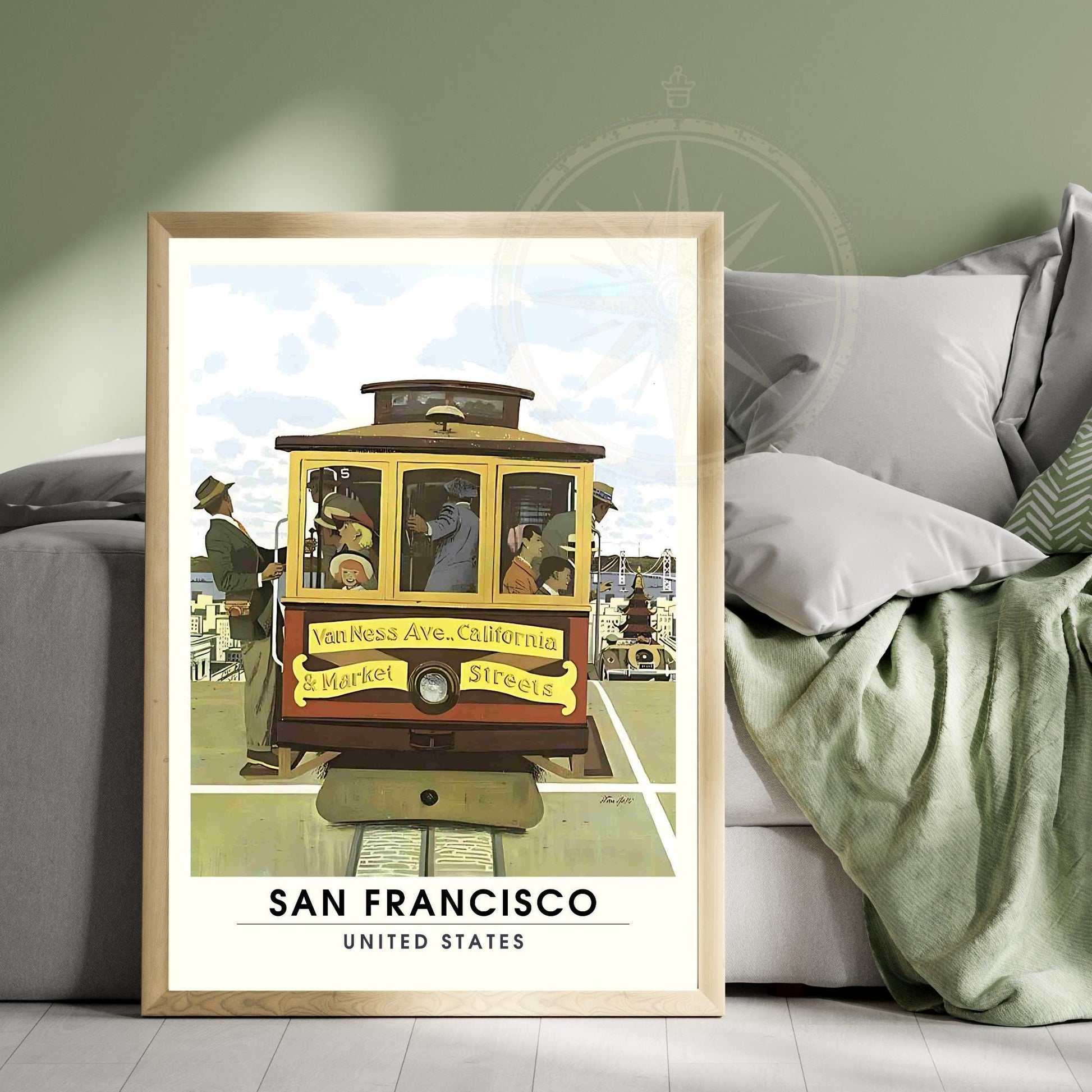 Vintage San Francisco Poster | San Francisco print, California