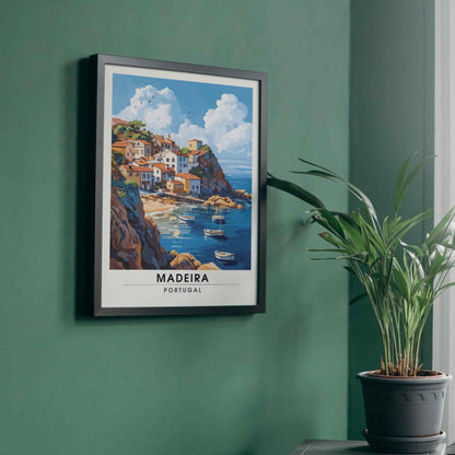 Madeira Poster | Madeira travel print, Portugal - Porto Moniz