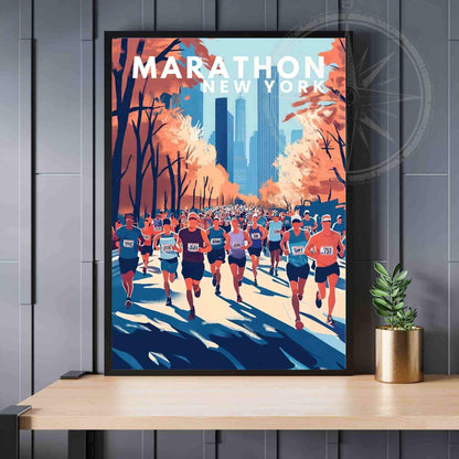 New York Marathon Poster | Marathon printing | New York poster