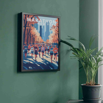 New York Marathon Poster | Marathon printing | New York poster