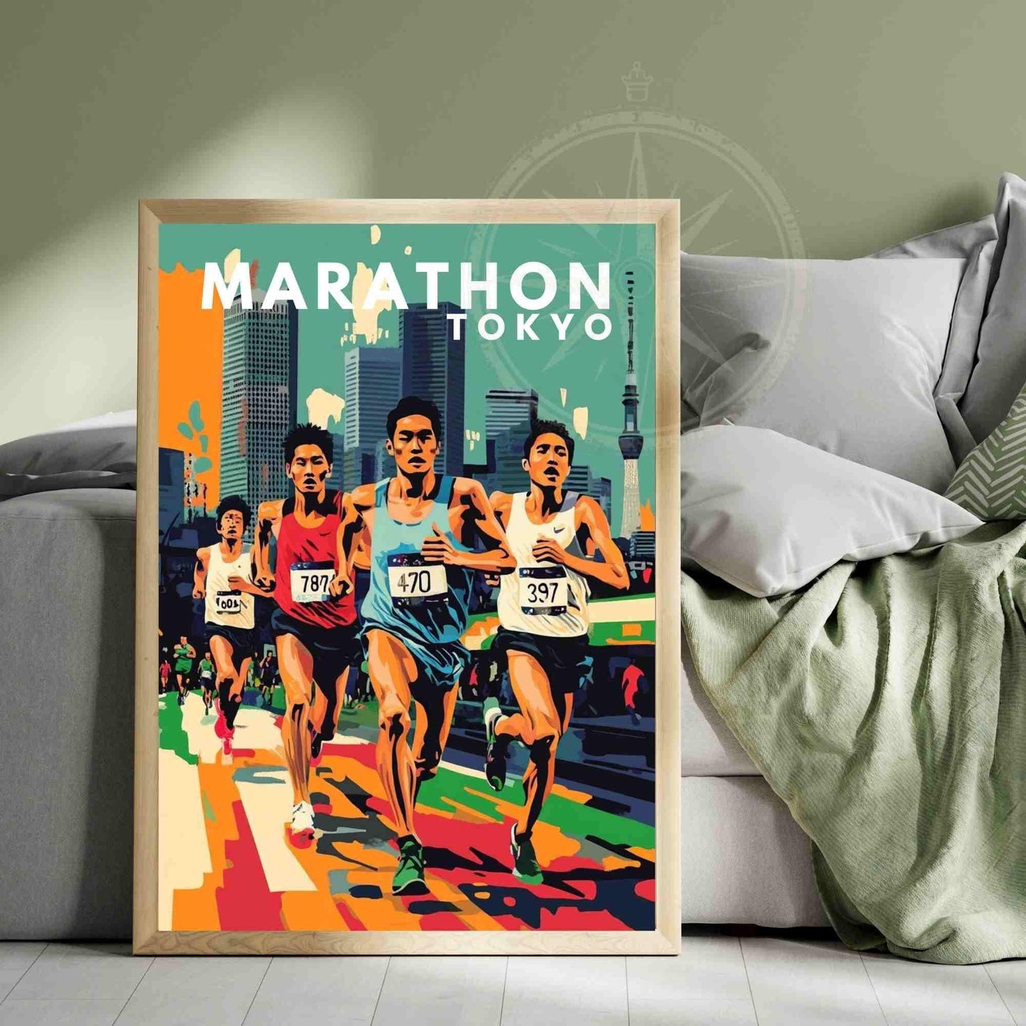 Tokyo Marathon Poster | Marathon print | Tokyo poster