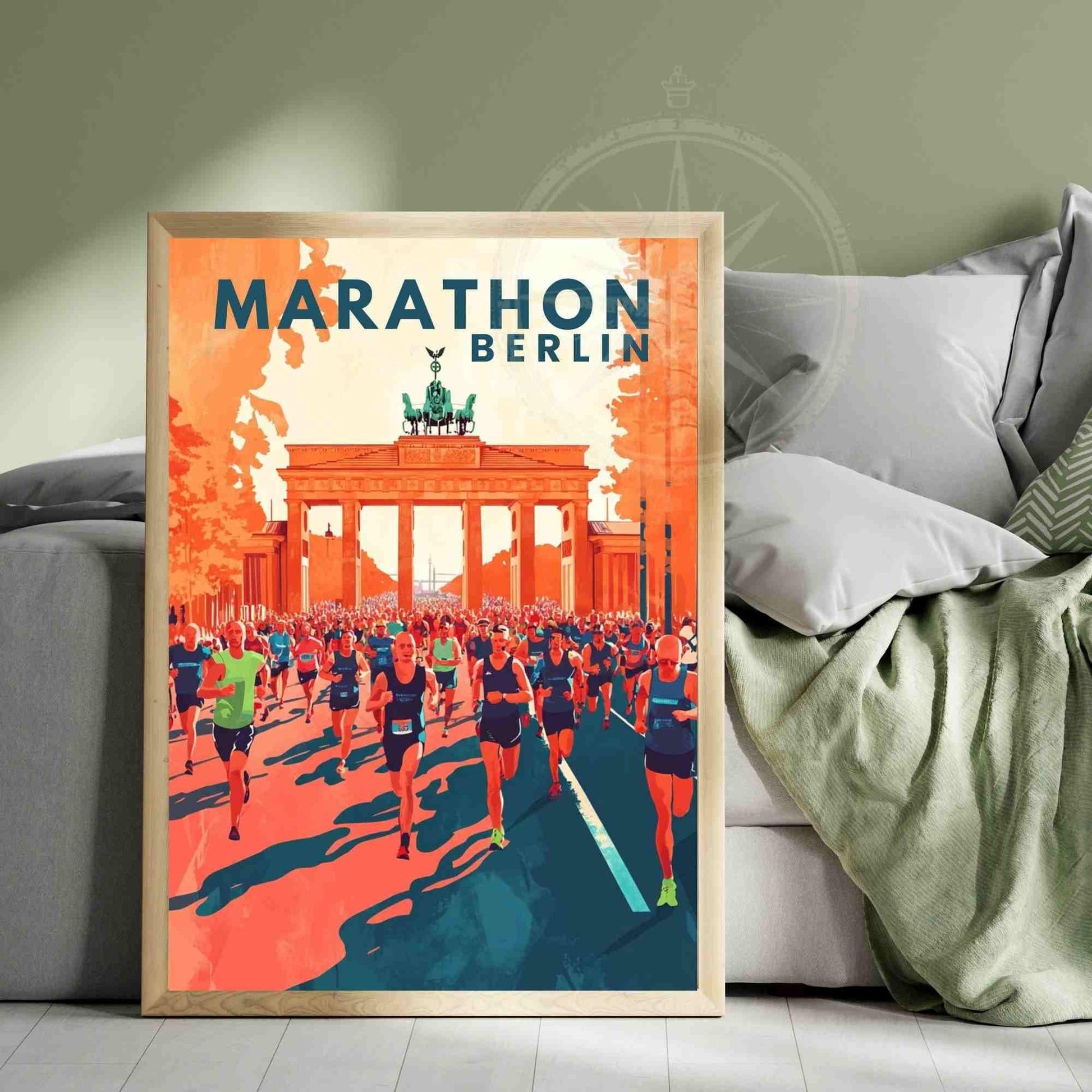 Berlin Marathon Poster | Marathon print | Berlin poster