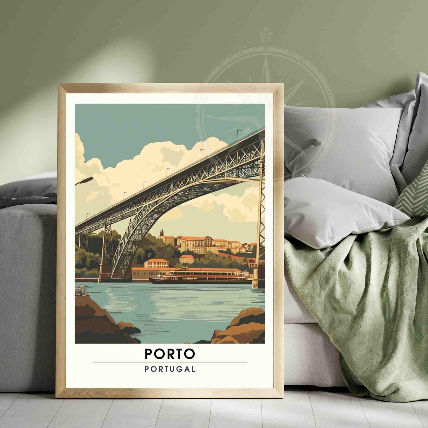 Porto Poster | Porto print - Dom Luís I Bridge