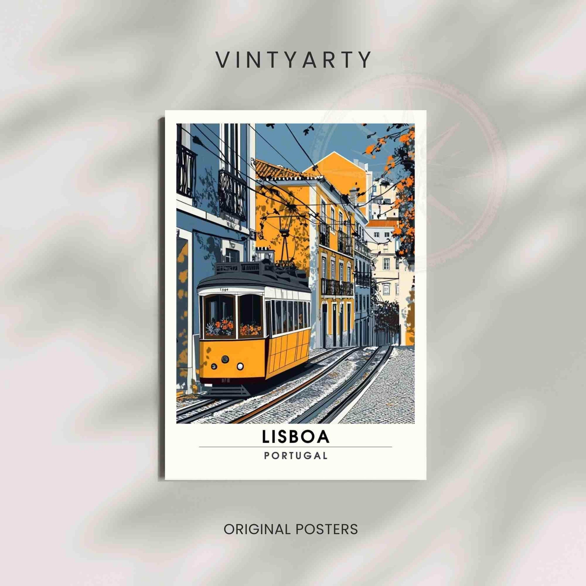 Affiche Lisbonne | Impression de voyage Lisbonne, Portugal