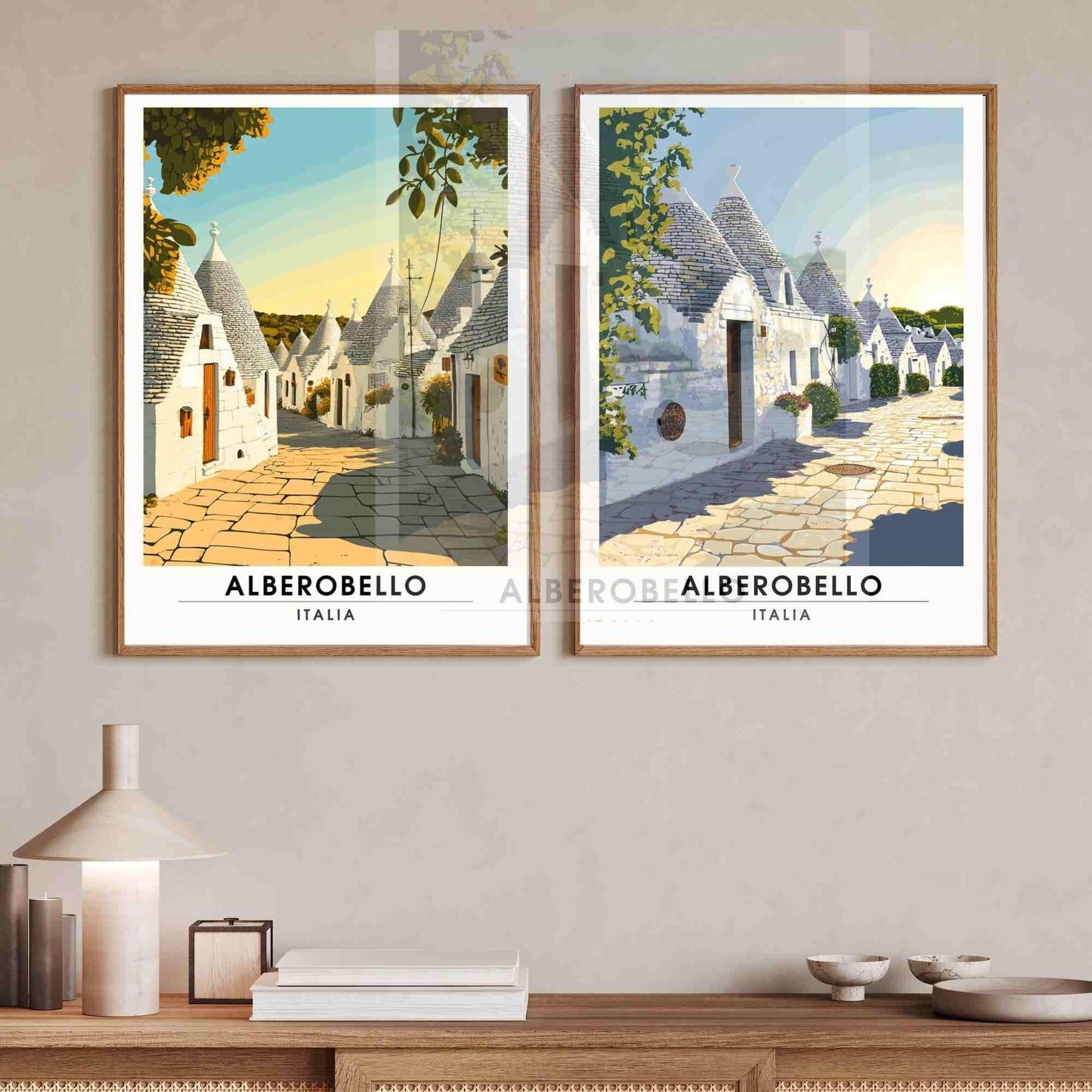 Affiche Alberobello | Impression de voyage Alberobello, PItalie - Trullo