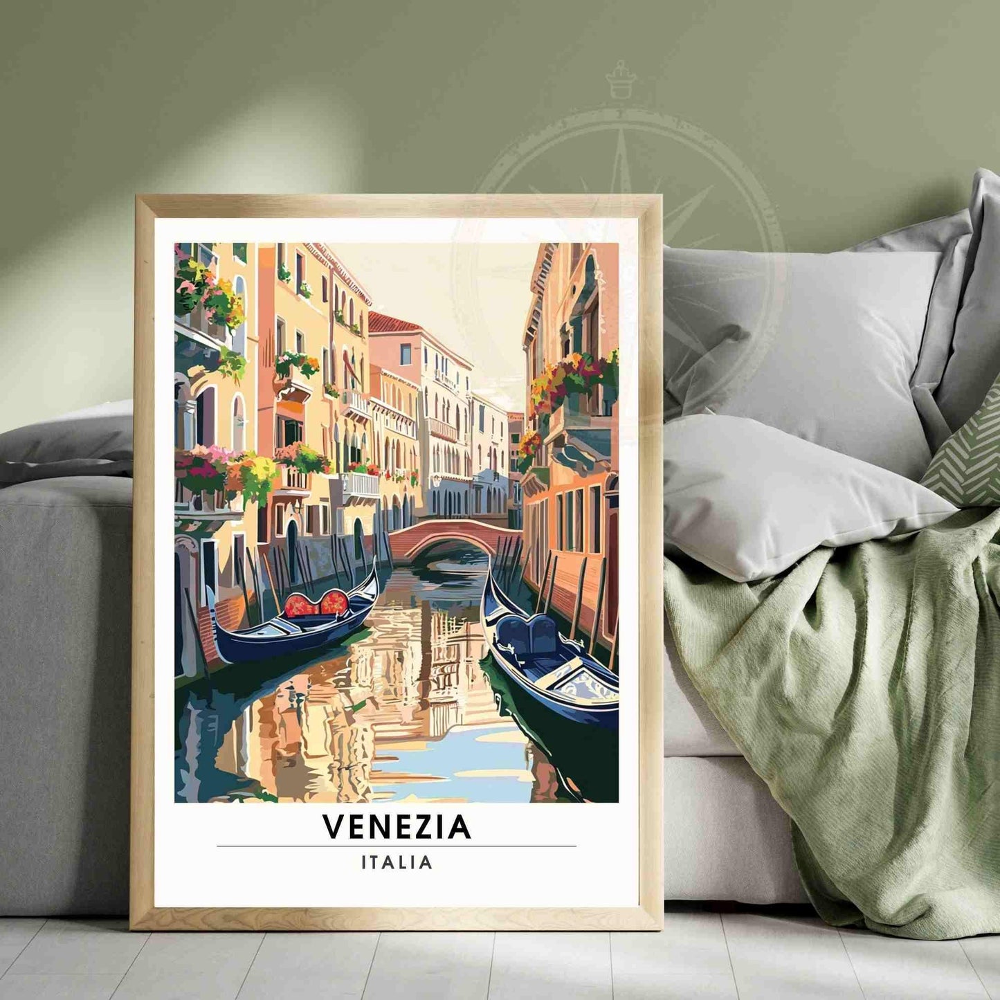 Affiche Venise | Impression Venise, Italie - Gondole