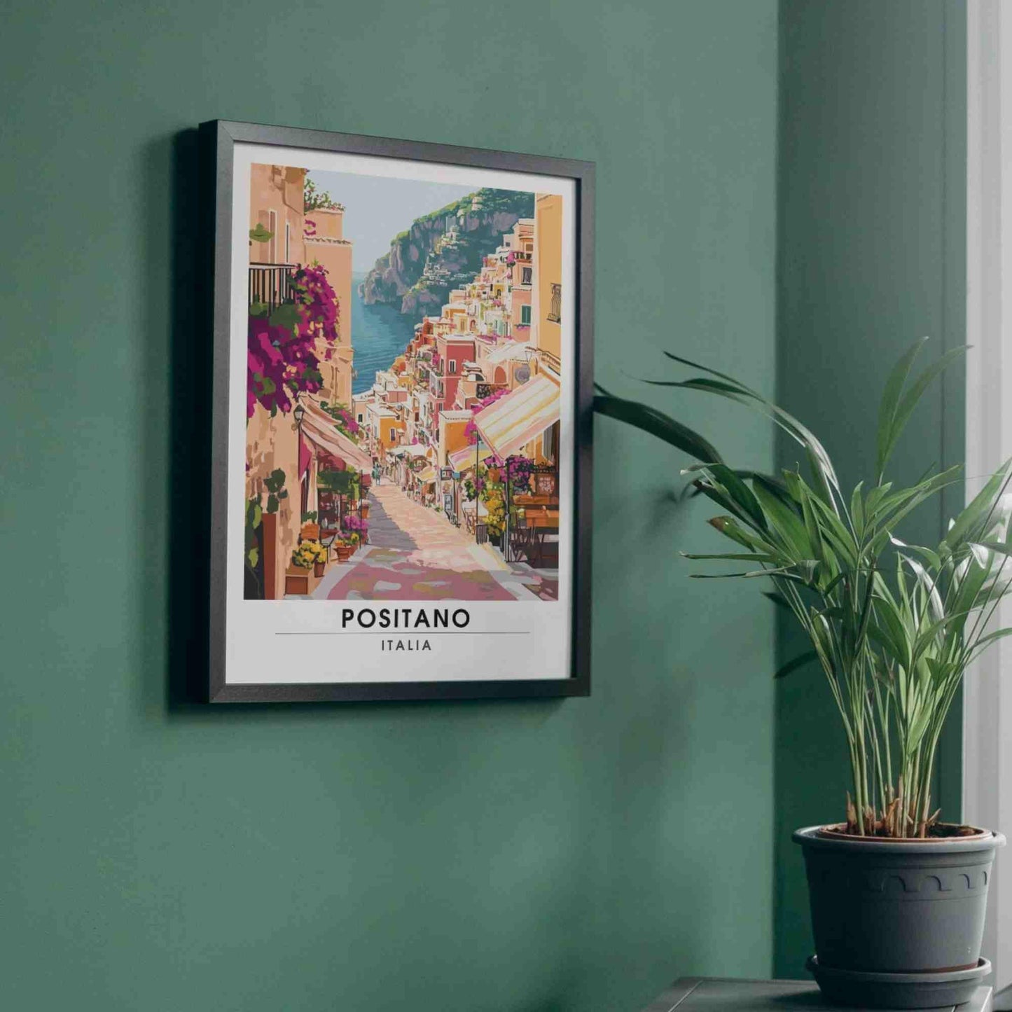 Positano Poster - Positano print - Amalfi coast