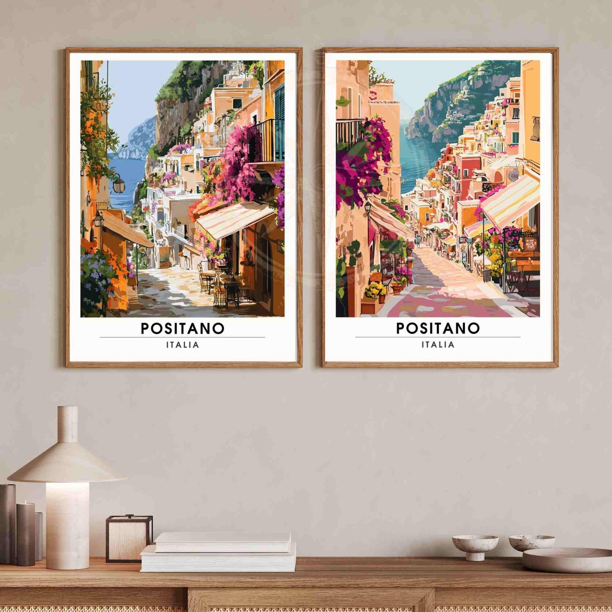 Positano Poster - Positano print - Amalfi coast