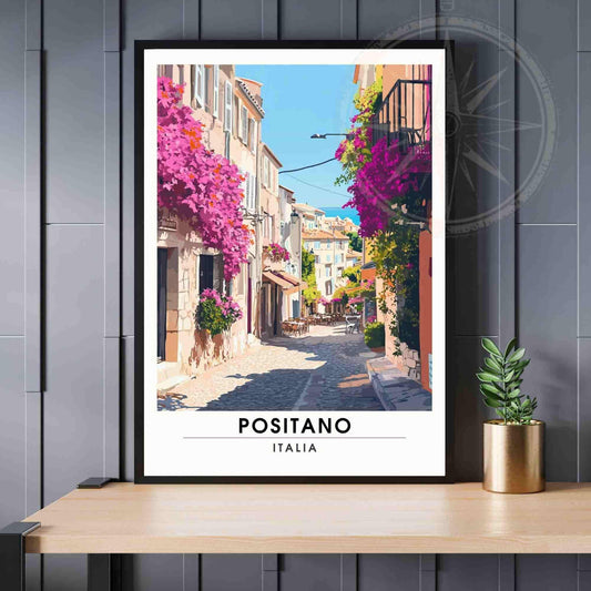 Positano Poster - Positano print - Amalfi coast