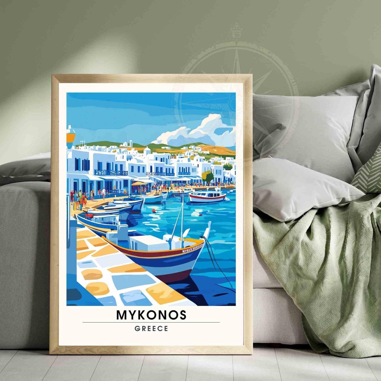 Mykonos travel Poster