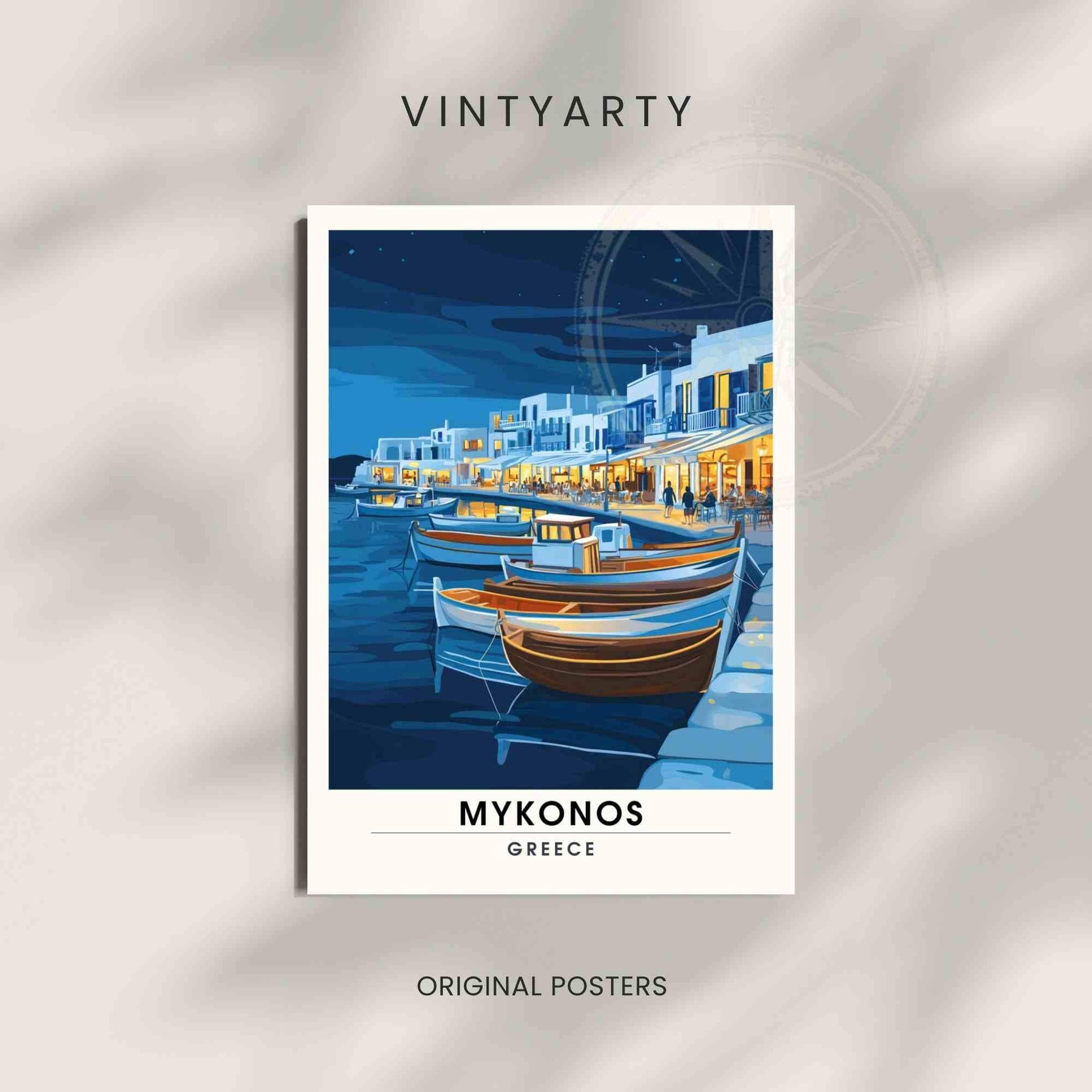 Mykonos Poster - Mykonos travel print