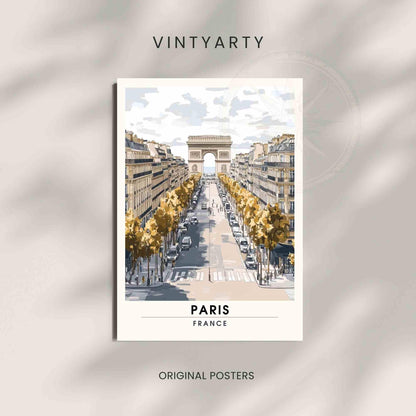 Champs-Élysées Poster | Champs-Élysées print - Paris Poster