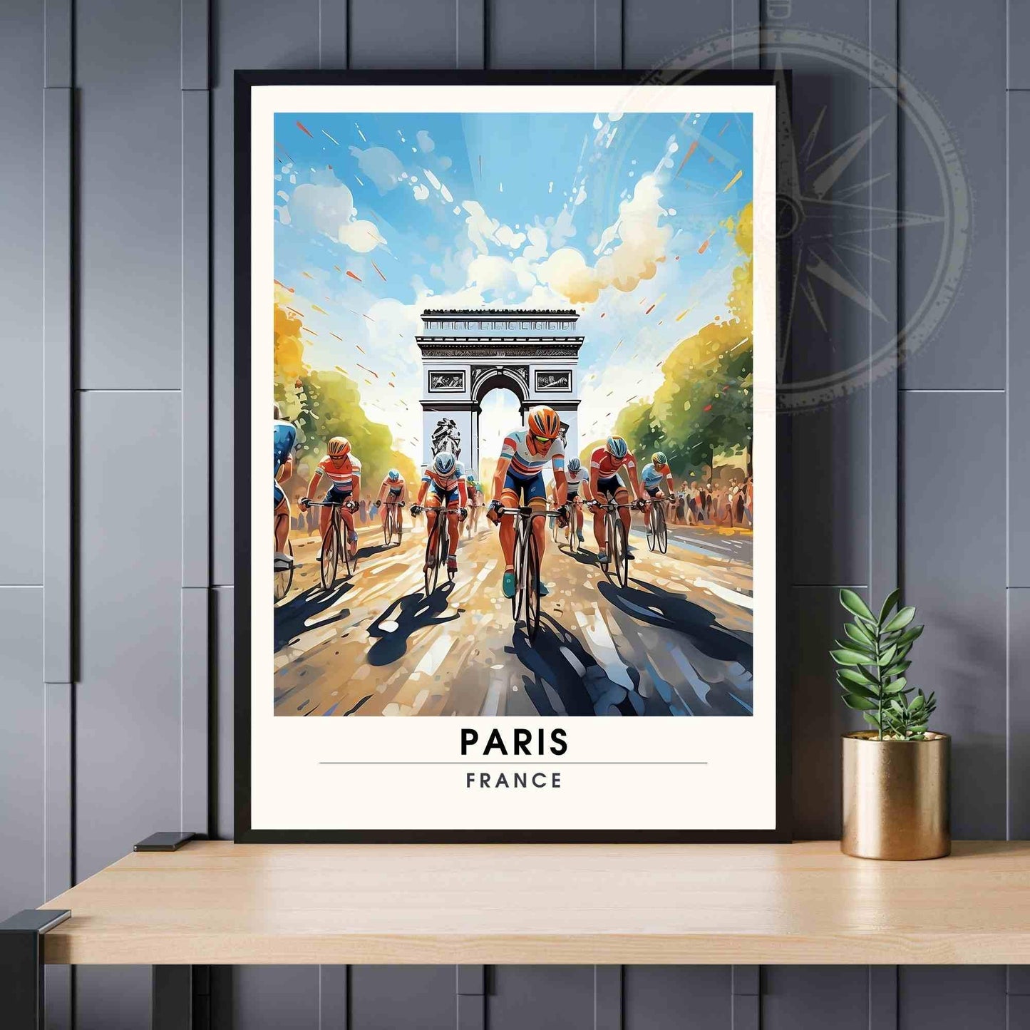 Affiche Paris | Impression Champs Elysées - Tour de France