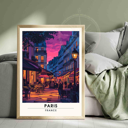 Affiche Paris | Impression Paris | Quartier Saint Michel