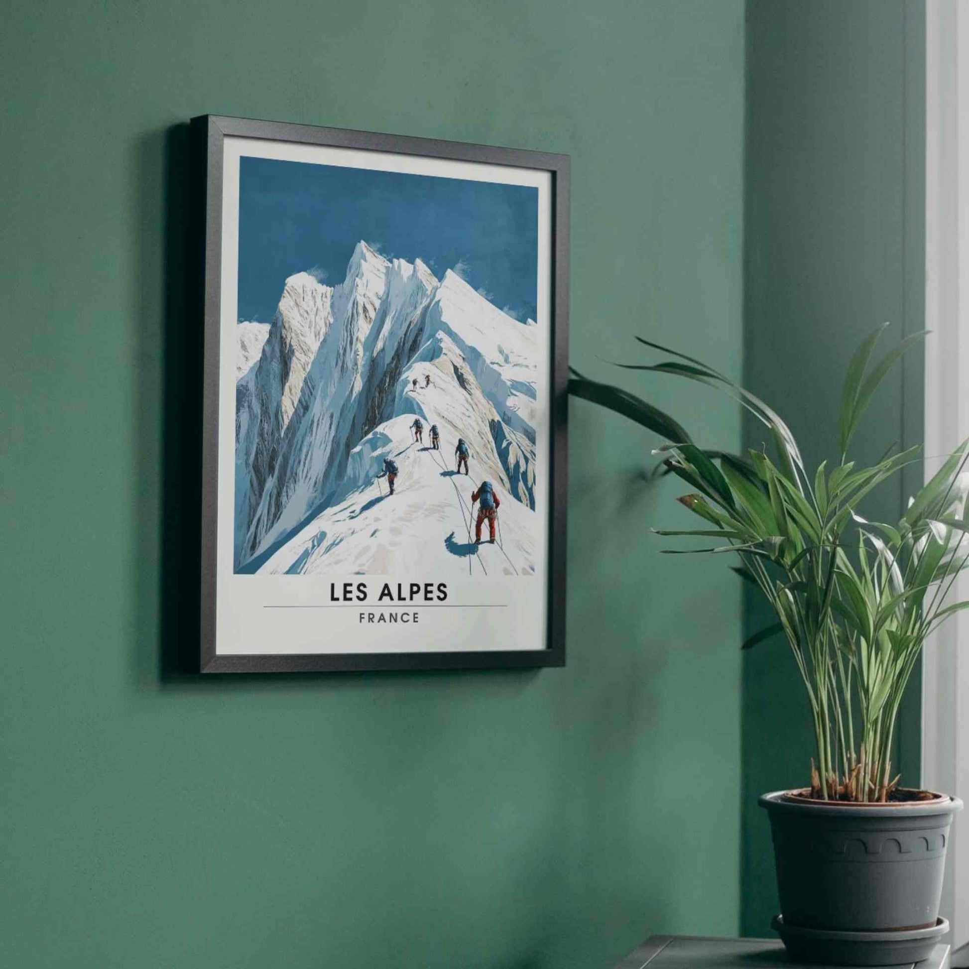 Affiche Les Alpes | Impression Les alpes | Affiche Montagne