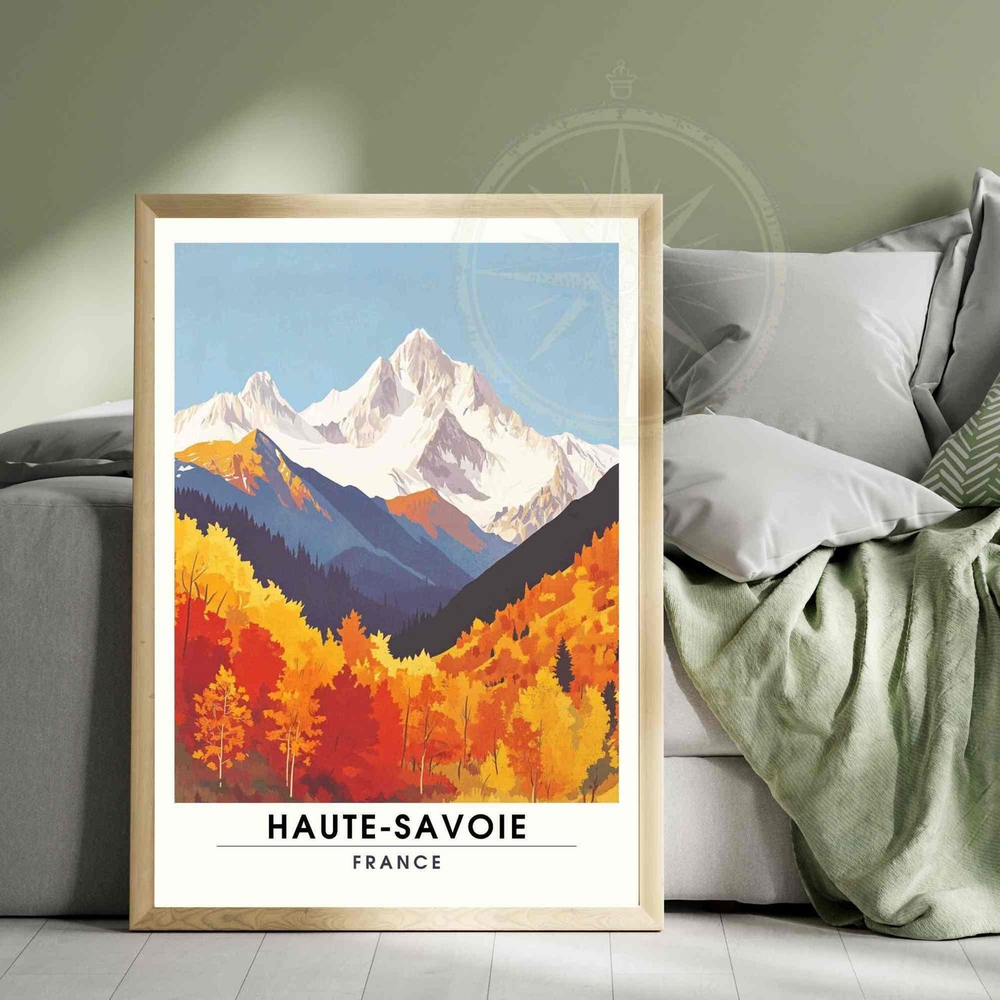 Affiche Haute Savoie | Impression Haute Savoie | Vue sur les Alpes