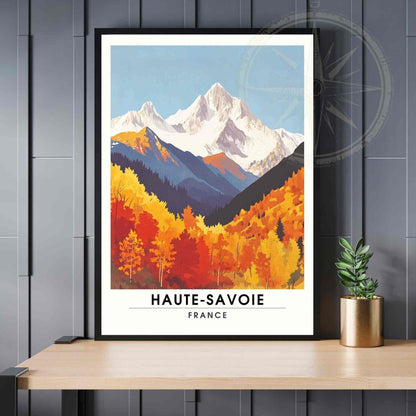 Affiche Haute Savoie | Impression Haute Savoie | Vue sur les Alpes