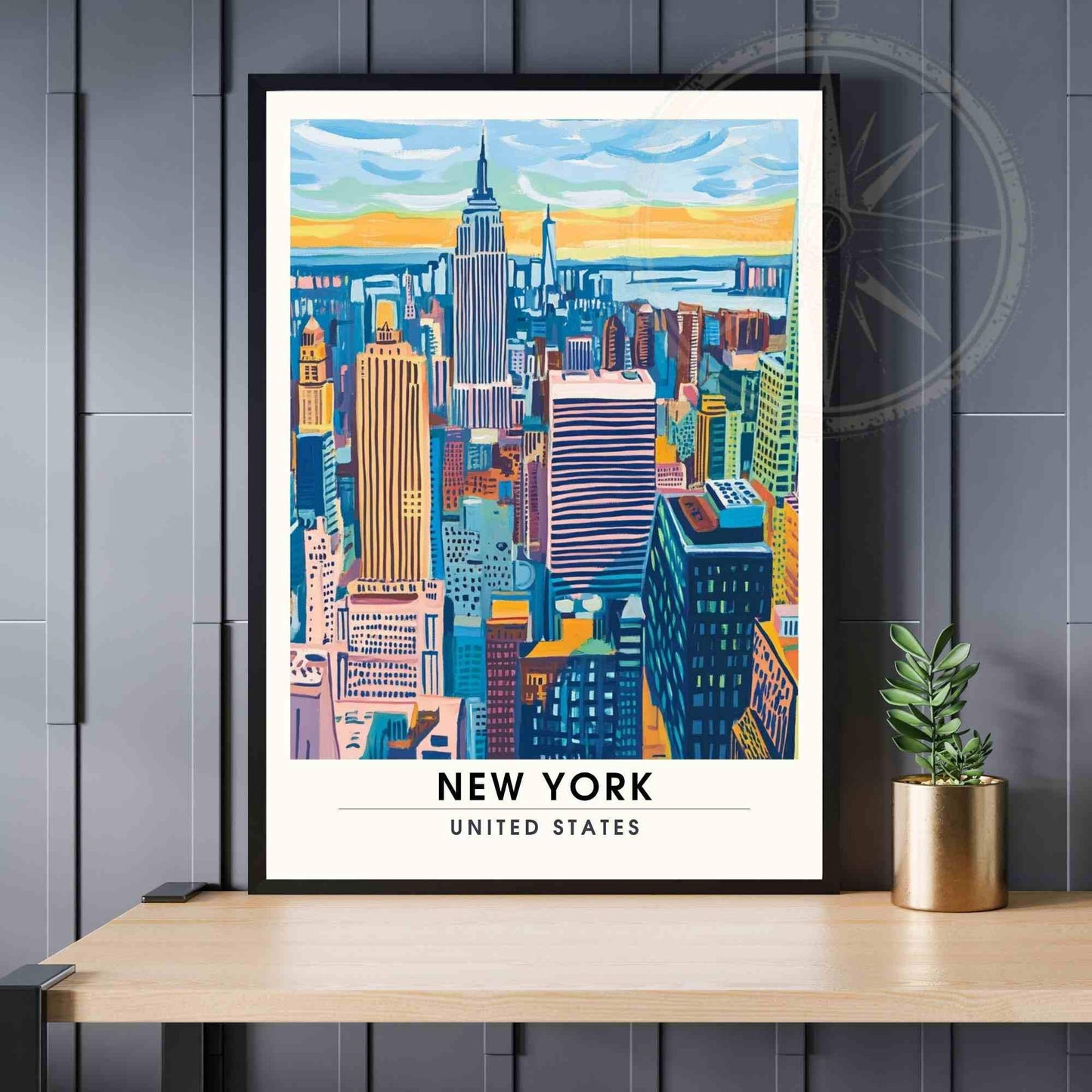 New York Poster | New York print | The Empire State Building poster