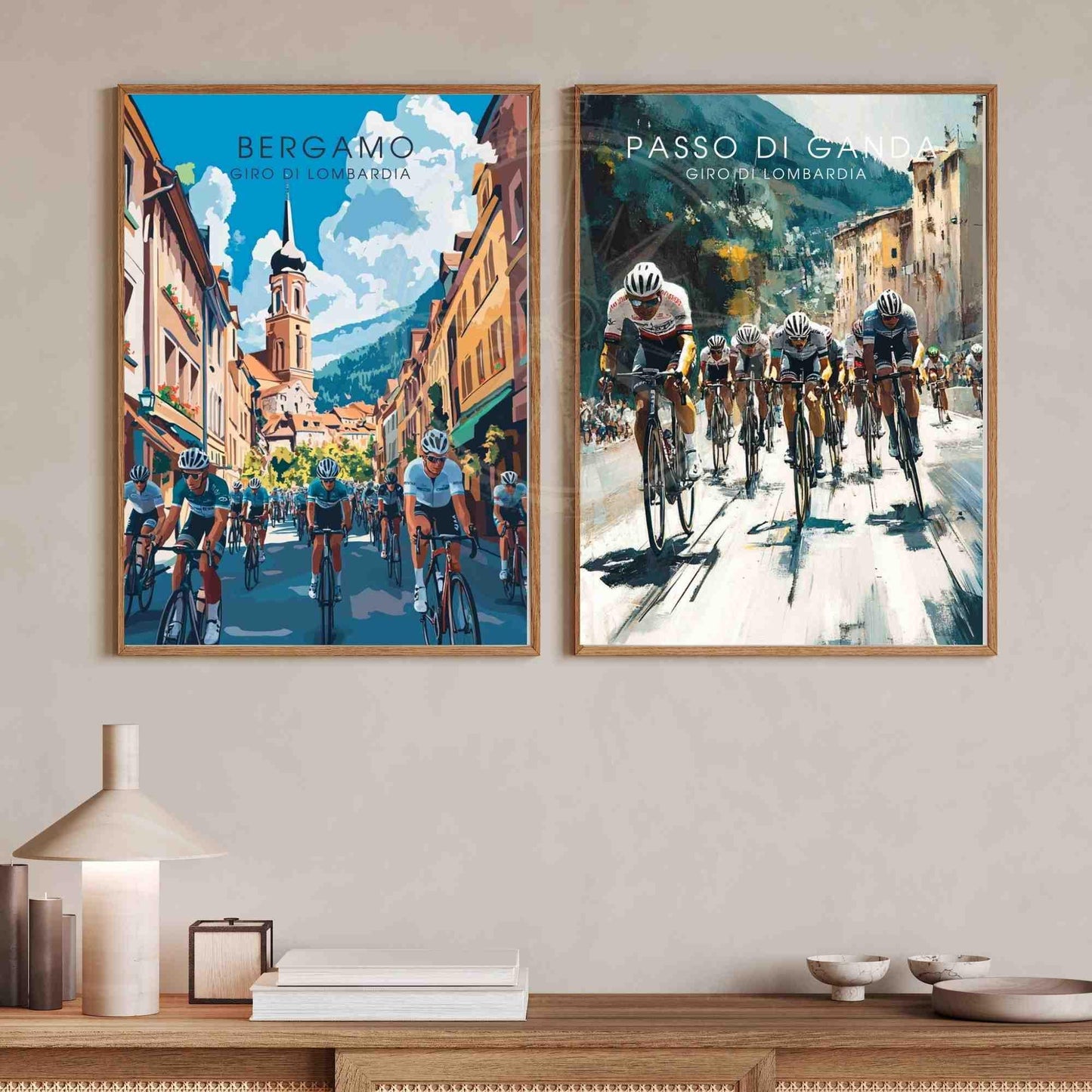 Affiche Tour de Lombardie - Impression Tour de Lombardie, Italie - Bergame