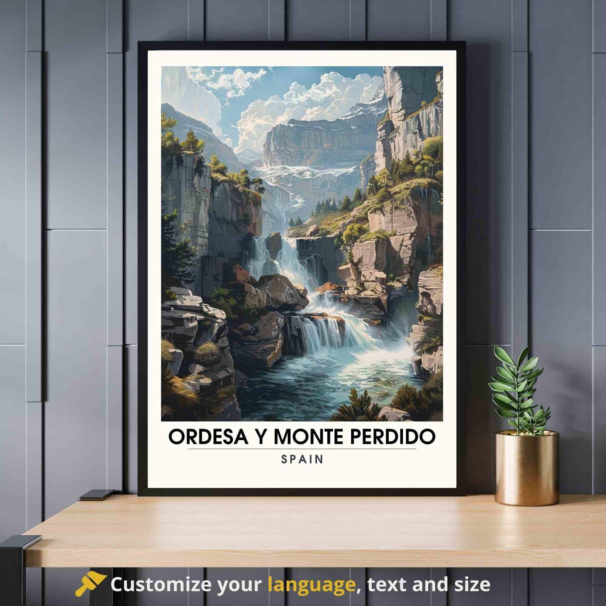 Affiche Ordesa y Monte Perdido | Impression de parc national de Ordesa y Monte Perdido, Espagne