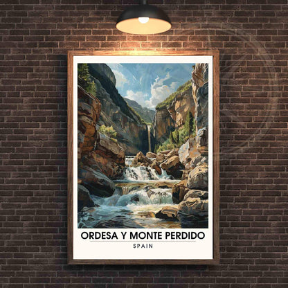 Affiche Ordesa y Monte Perdido | Impression de voyage de Ordesa y Monte Perdido