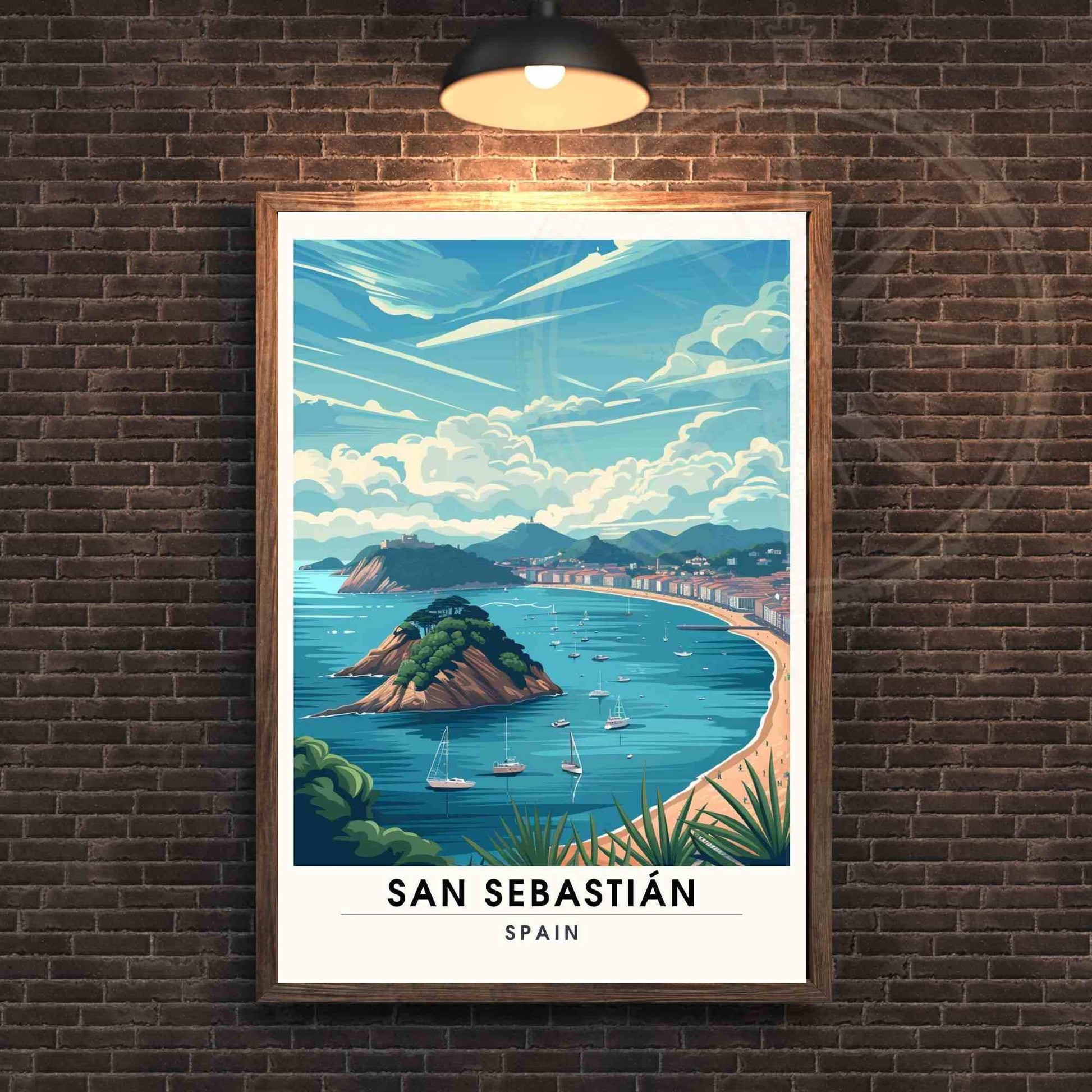 Affiche Saint-Sébastien | Impression Saint-Sébastien, Espagne