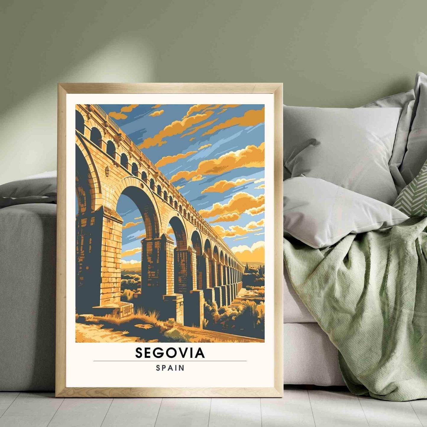 Affiche Ségovie | Impression Ségovie, Espagne - L’aqueduc de Ségovie