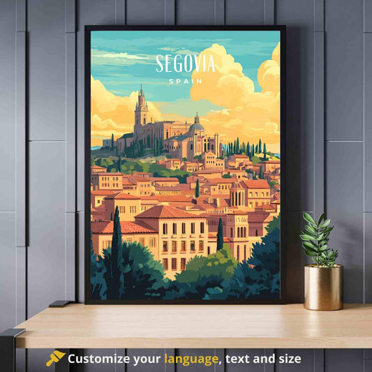 Affiche Ségovie | Impression Ségovie, Espagne