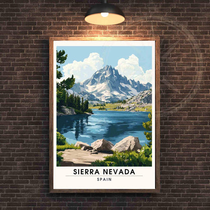 Affiche Sierra Nevada | Impression Sierra Nevada - souvenirs Espagne