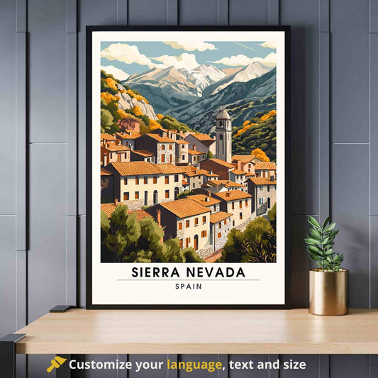 Affiche Sierra Nevada | Impression Sierra Nevada, Espagne