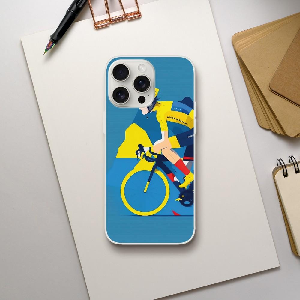 Coque Téléphone Transparente Cyclisme – Protection Flexible et Moderne - Coque téléphone Cyclisme