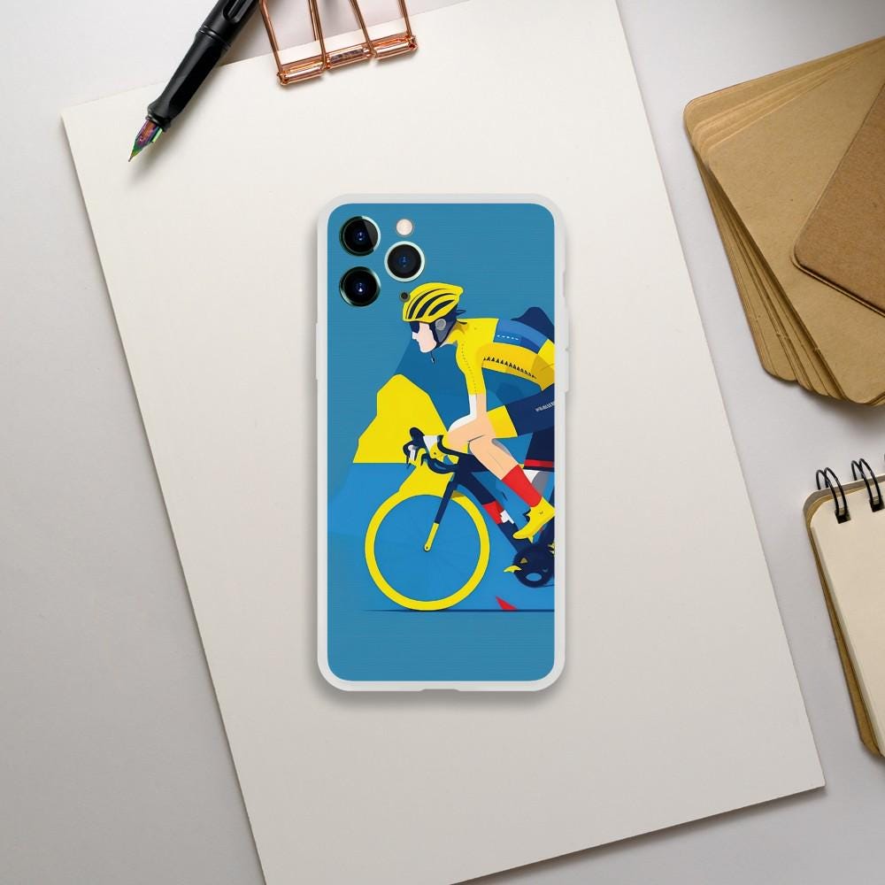 Coque Téléphone Transparente Cyclisme – Protection Flexible et Moderne - Coque téléphone Cyclisme