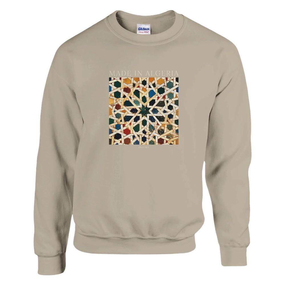 Sweat unisexe Algérie Zellige - 10 couleurs disponibles