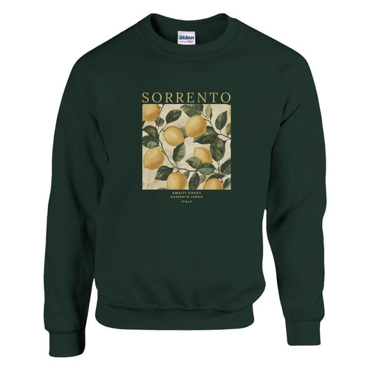 Sweat Unisexe Sorrente, Italie | Sweat Unisexe citron de Sorrente, Italie -10 couleurs disponibles - Design vintage