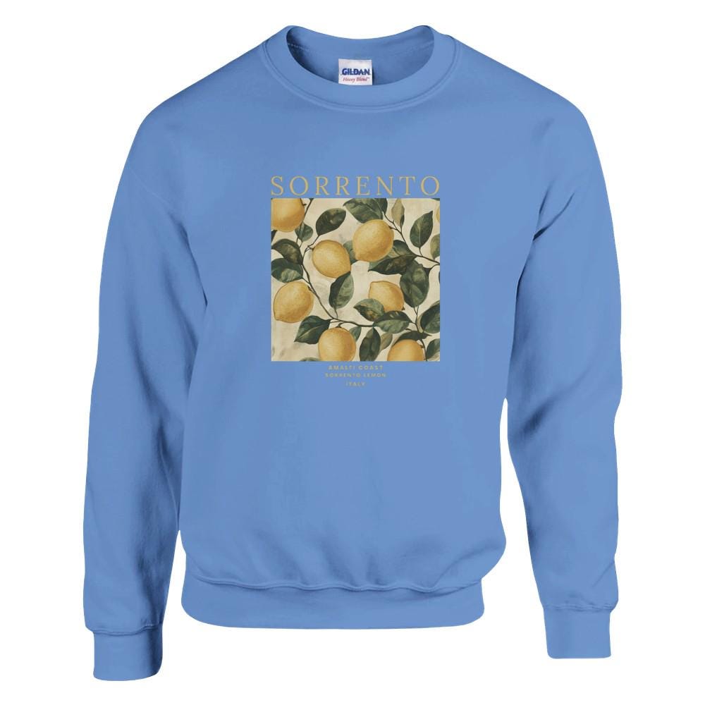 Sweat Unisexe Sorrente, Italie | Sweat Unisexe citron de Sorrente, Italie -10 couleurs disponibles - Design vintage