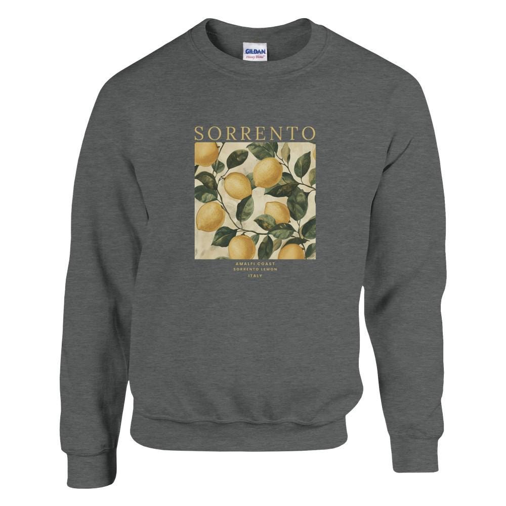 Sweat Unisexe Sorrente, Italie | Sweat Unisexe citron de Sorrente, Italie -10 couleurs disponibles - Design vintage