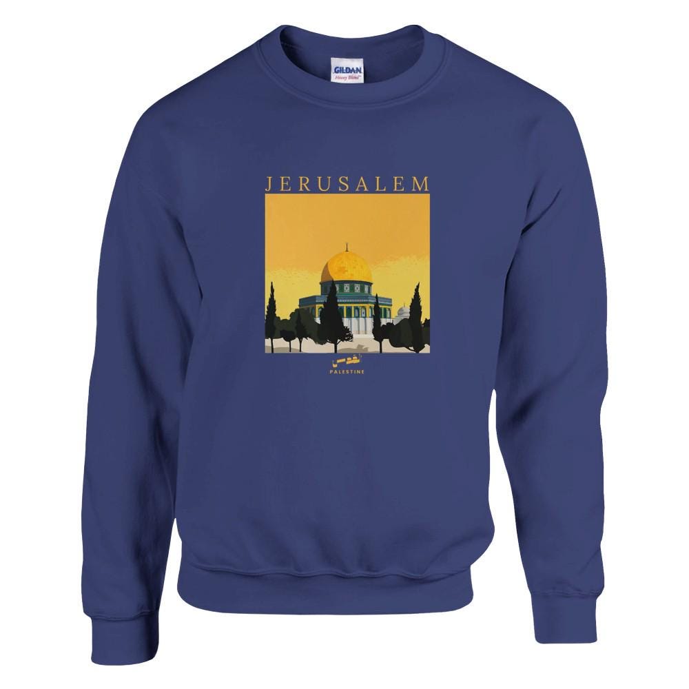 Sweat Unisexe Jérusalem, Palestine | Sweat en arabe -10 couleurs disponibles