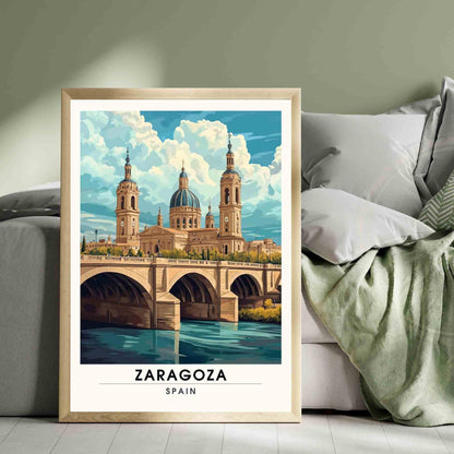 Zaragoza travel Poster | Zaragoza print - Spain