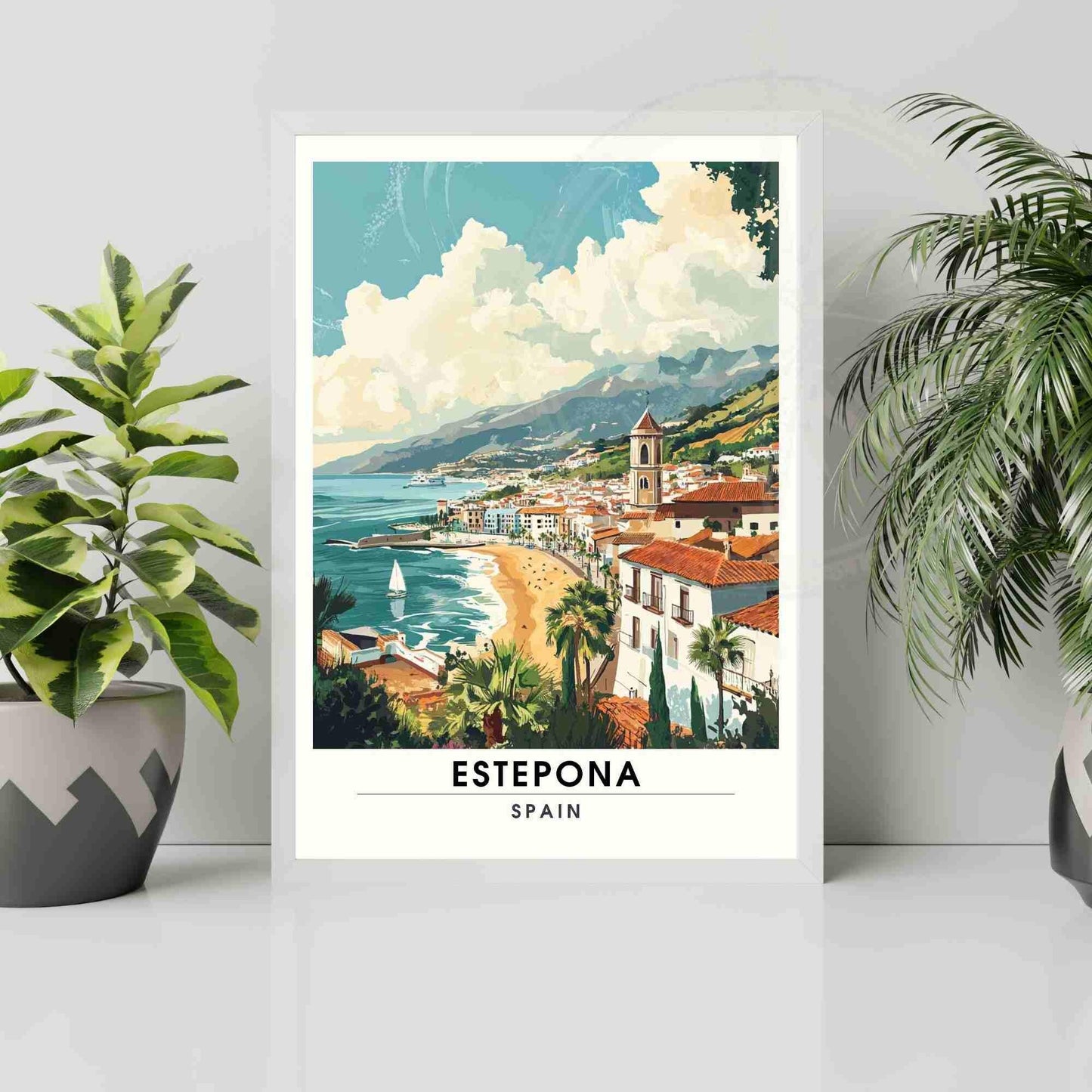 Estepona travel print