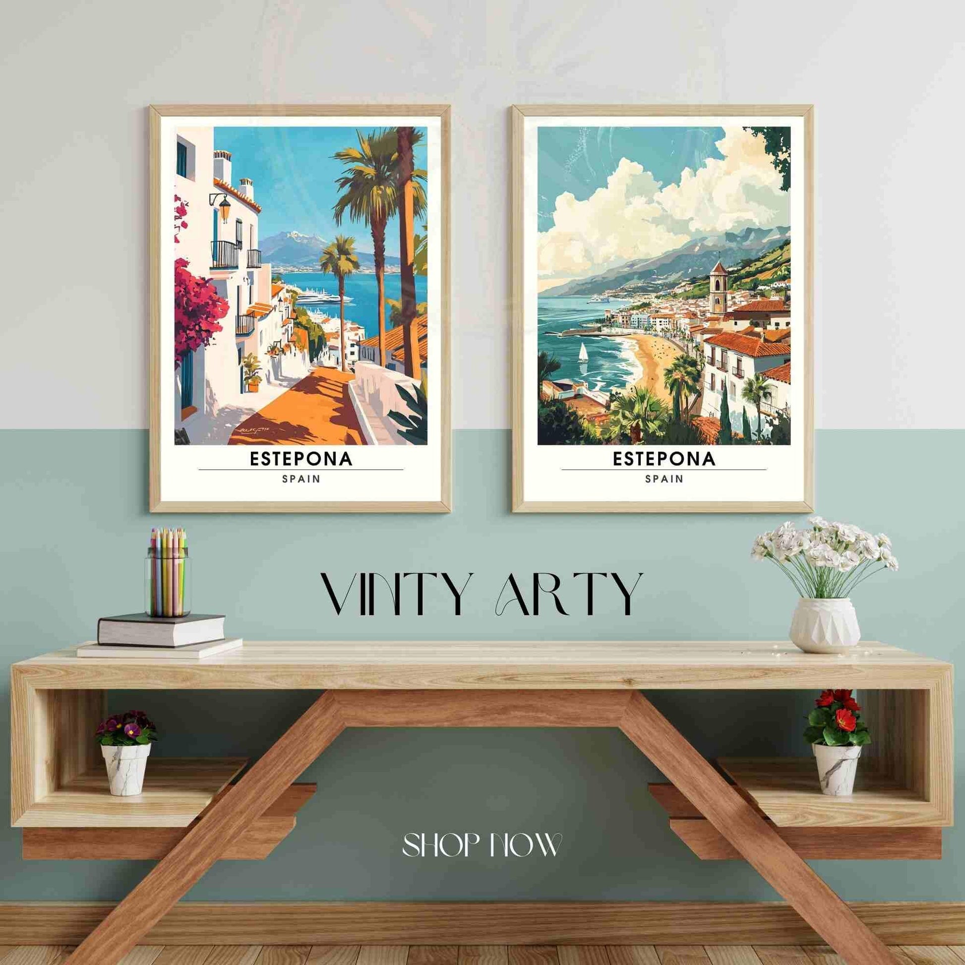 Affiche de voyage Estepona | Impression Estepona, Espagne