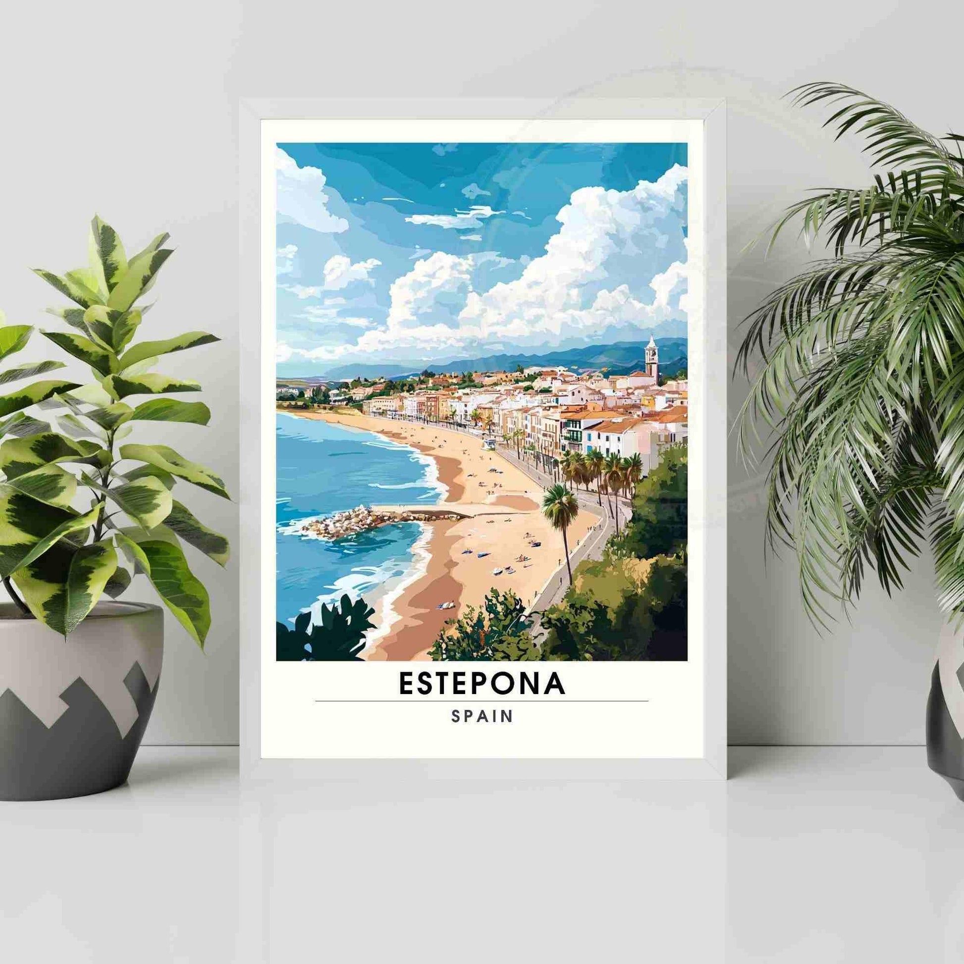 Affiche Estepona | Impression de voyage Estepona, Espagne