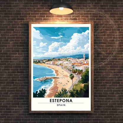 Affiche Estepona | Impression de voyage Estepona, Espagne