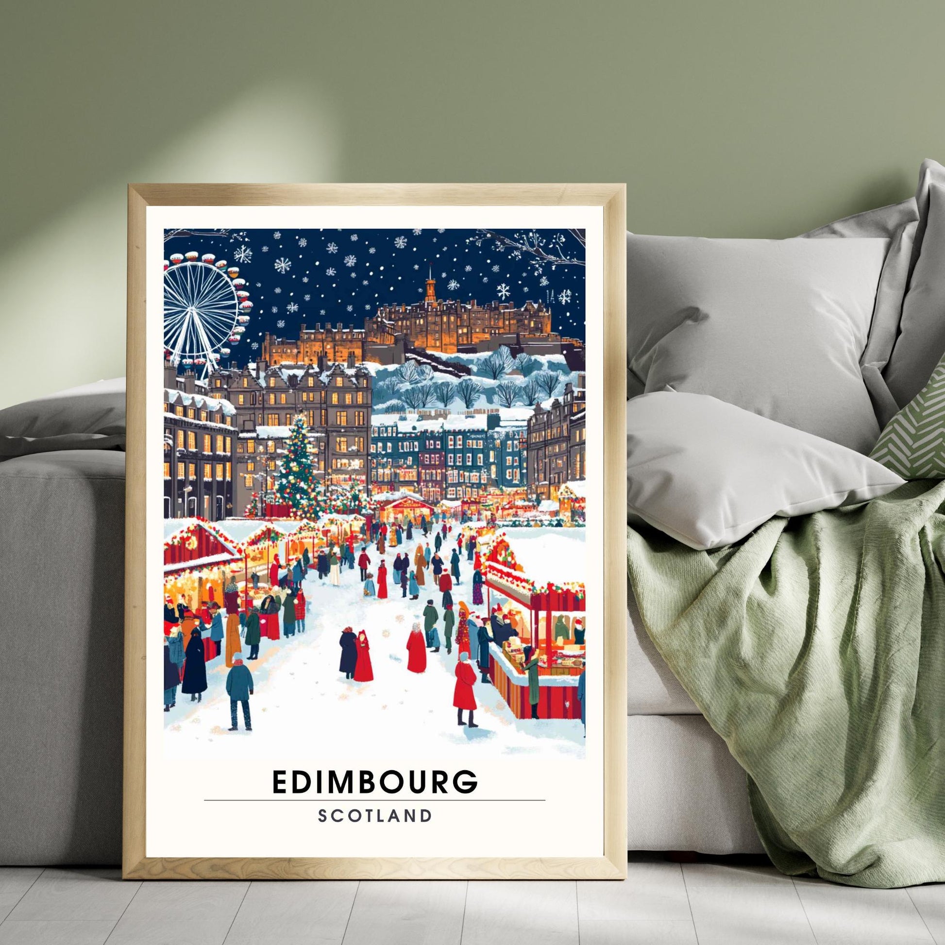 Edinburgh Christmas poster