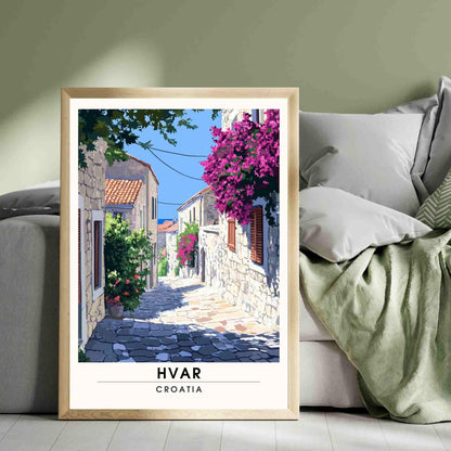 Hvar Poster | Hvar print - Adriatic Sea poster